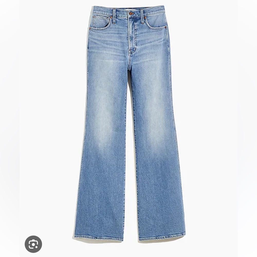 Madewell Light Blue High-Rise Wide Leg Jeans - Picture 3 of 5